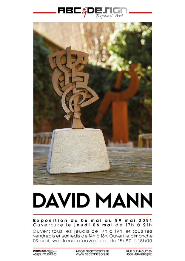 Exposition de sculptures David Mann à la galerie ABC&Design à Verviers