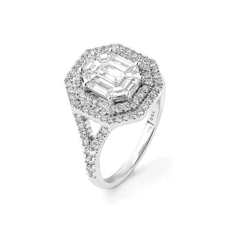 Bague noces de diamant - 60 ans de mariage